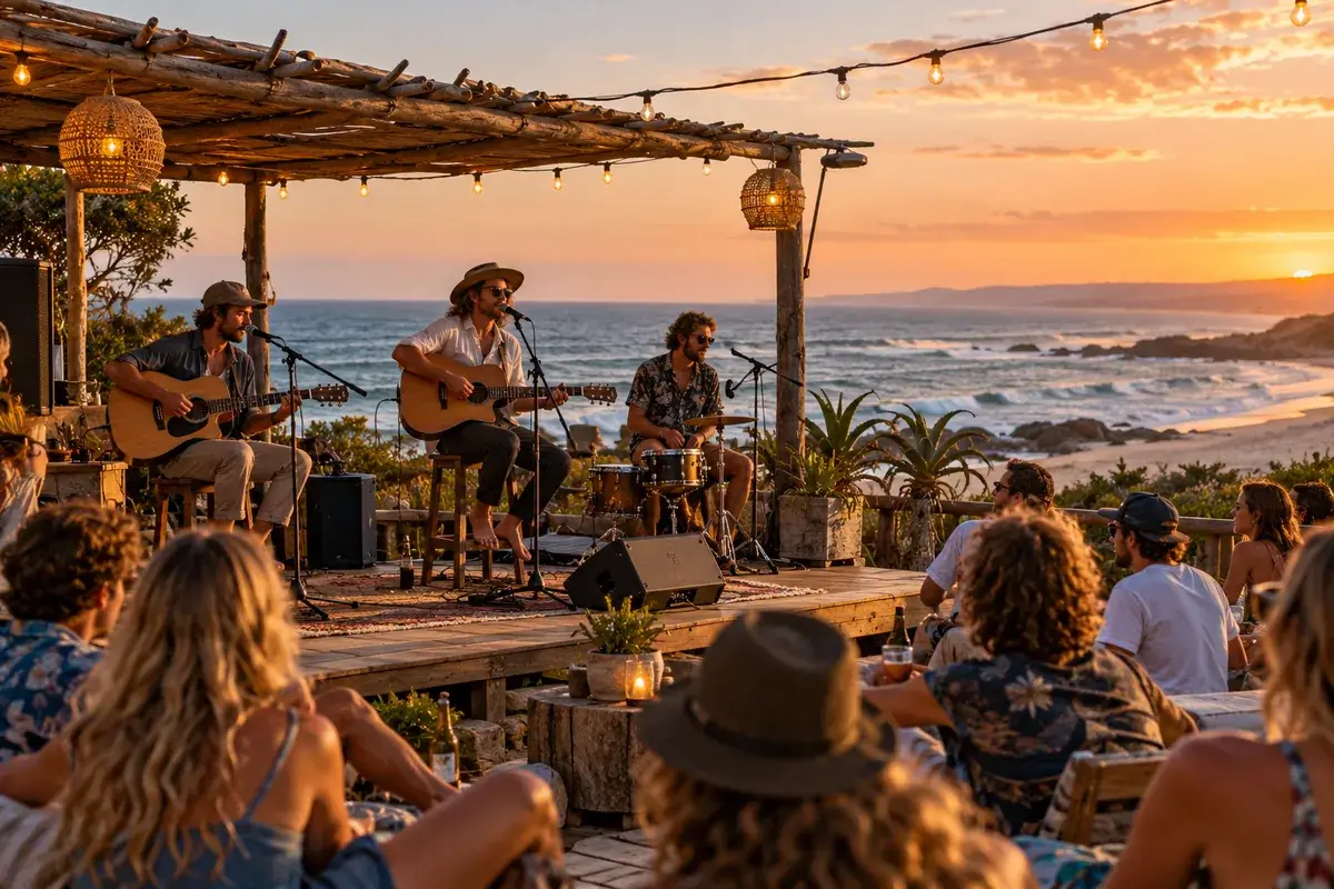 Illustrative live music scene